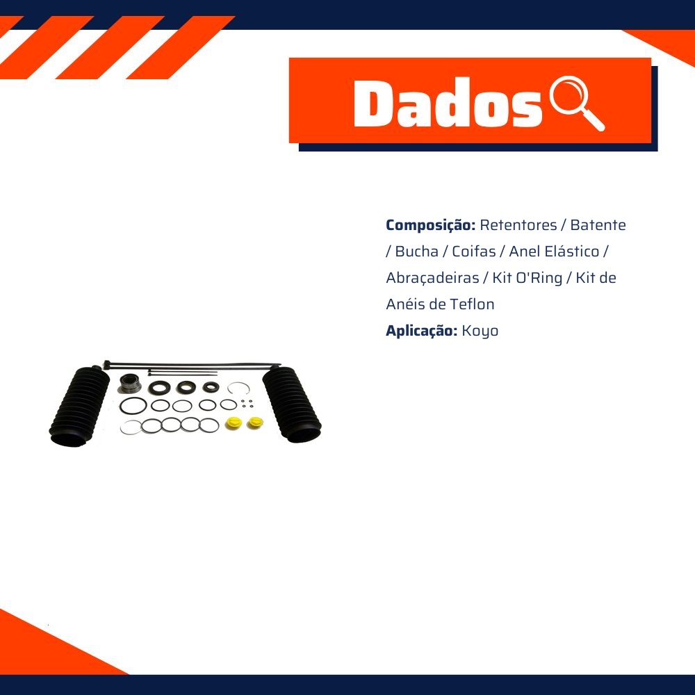 Kit de Reparo da Direção Hidráulica - Corteco - 57113K