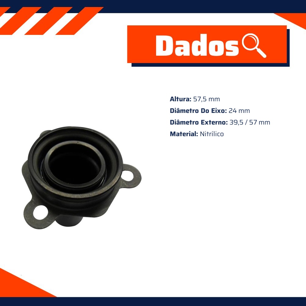 Retentor do Eixo Piloto 24 x 39,5/57 x 57,5 mm - Corteco - 8389N