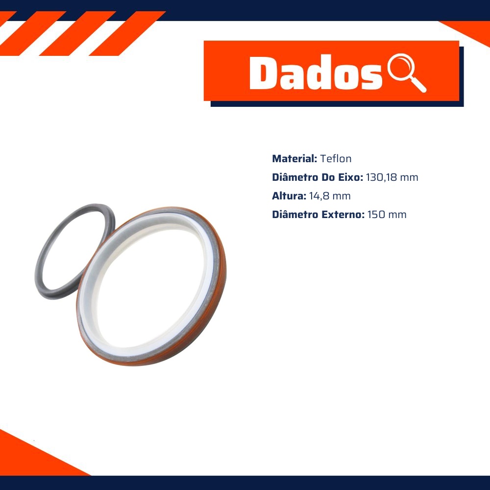 Retentor do Virabrequim 130,18 x 150 x 14,8 mm - Corteco - 7648T