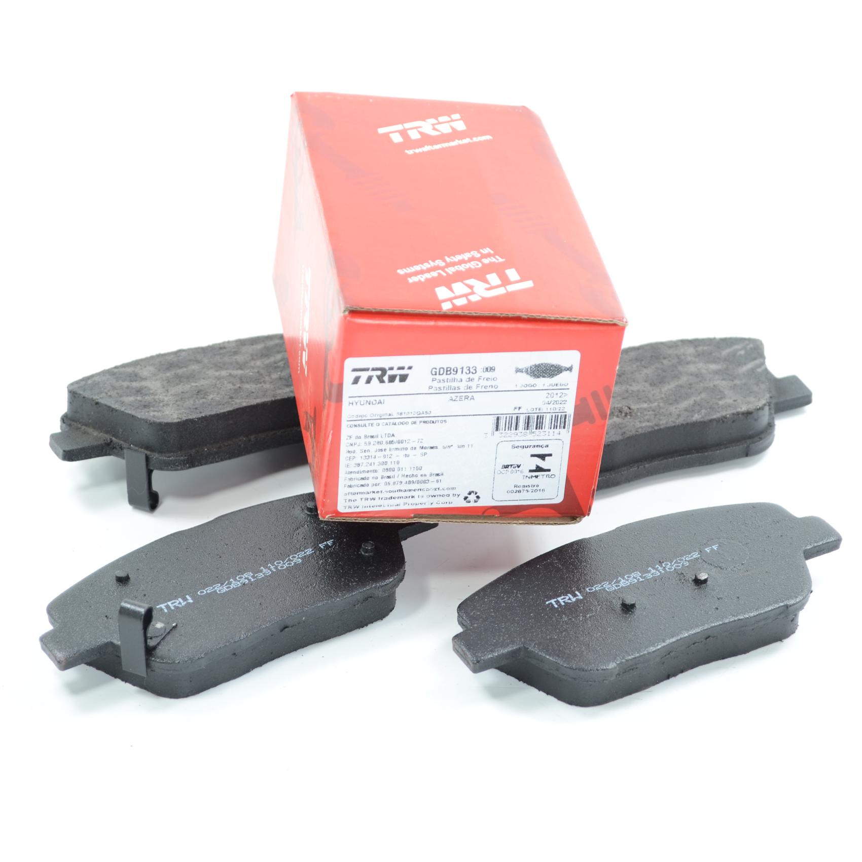 Pastilha de Freio Dianteira para Hyundai Azera e KIA Optima - TRW - GDB9133