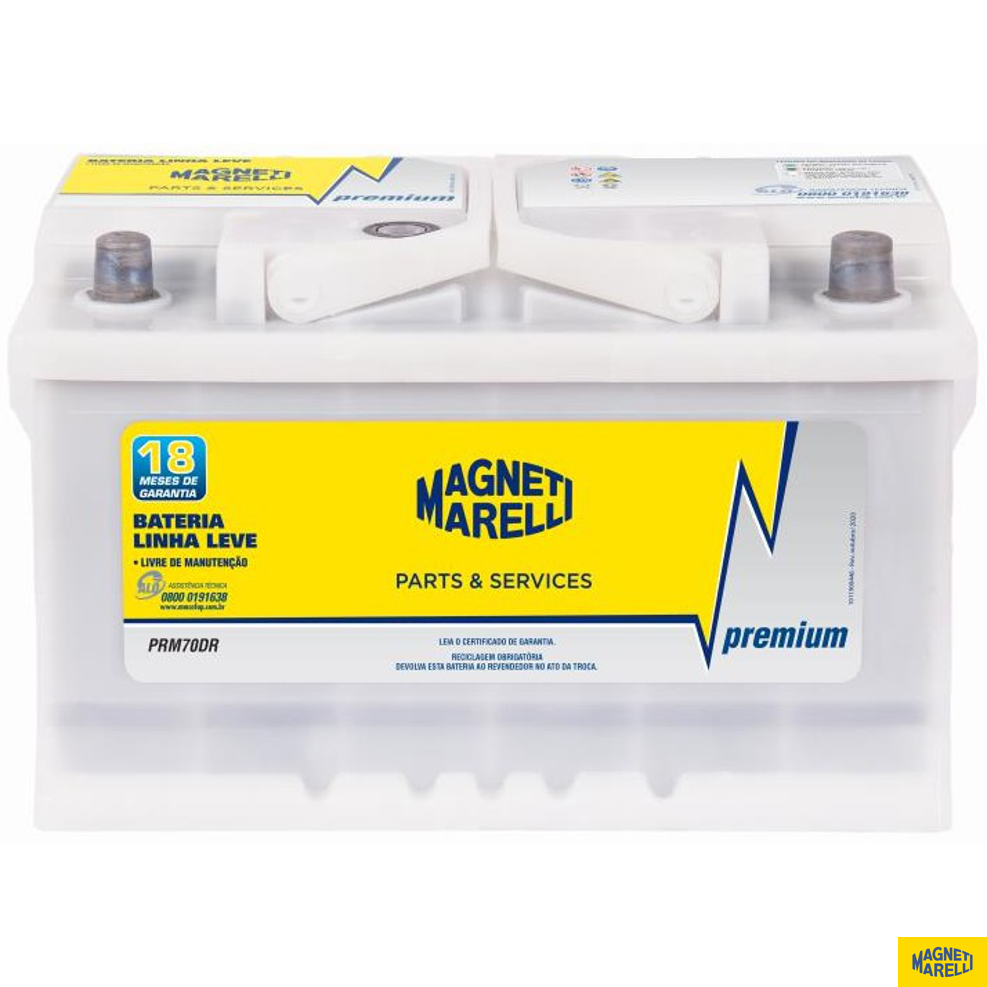 Bateria Automotiva Premium - Magneti Marelli - PRM70DR