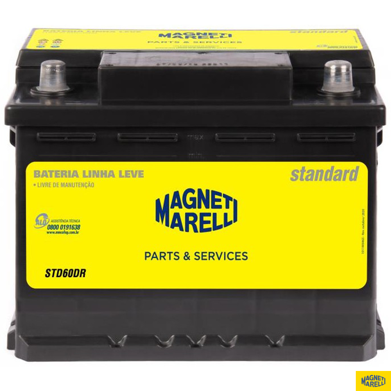 Bateria Automotiva Standard - Magneti Marelli - STD60DR