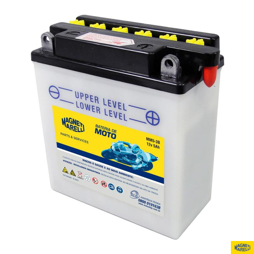 Bateria para Moto 12V 5Ah - Magneti Marelli - MM5-3B