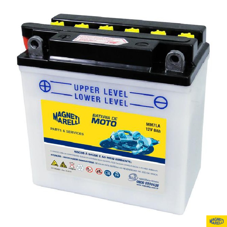 Bateria para Moto 12V 8Ah - Magneti Marelli - MM7LA
