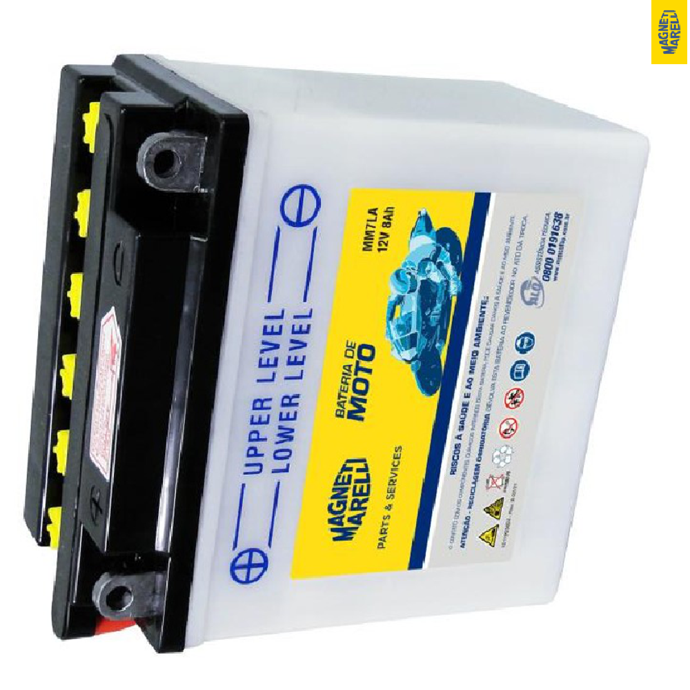 Bateria para Moto 12V 8Ah - Magneti Marelli - MM7LA