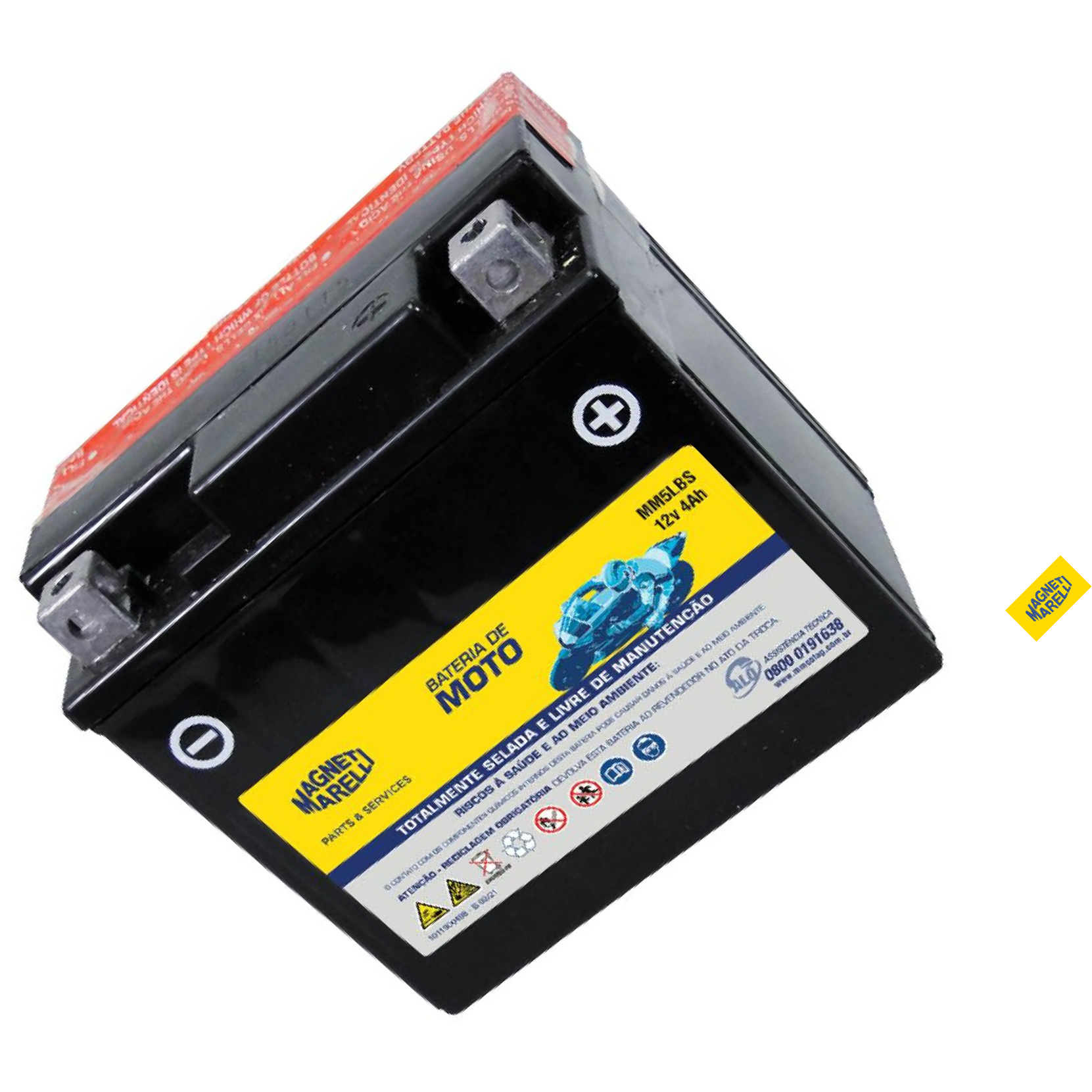 Bateria para Moto 12V 4Ah - Magneti Marelli - MM5LBS