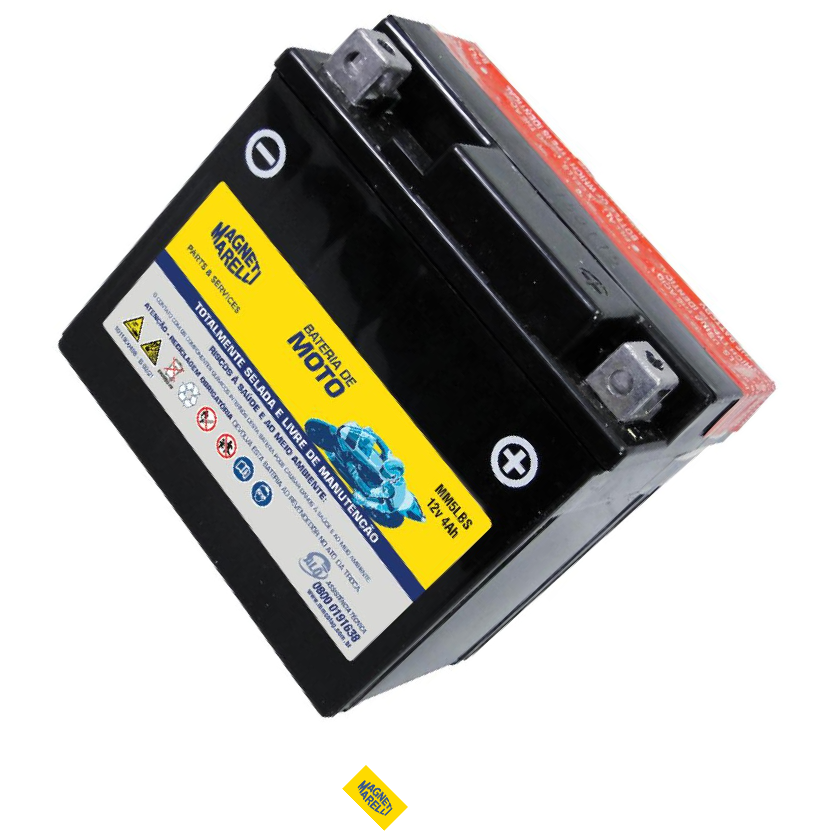 Bateria para Moto 12V 4Ah - Magneti Marelli - MM5LBS