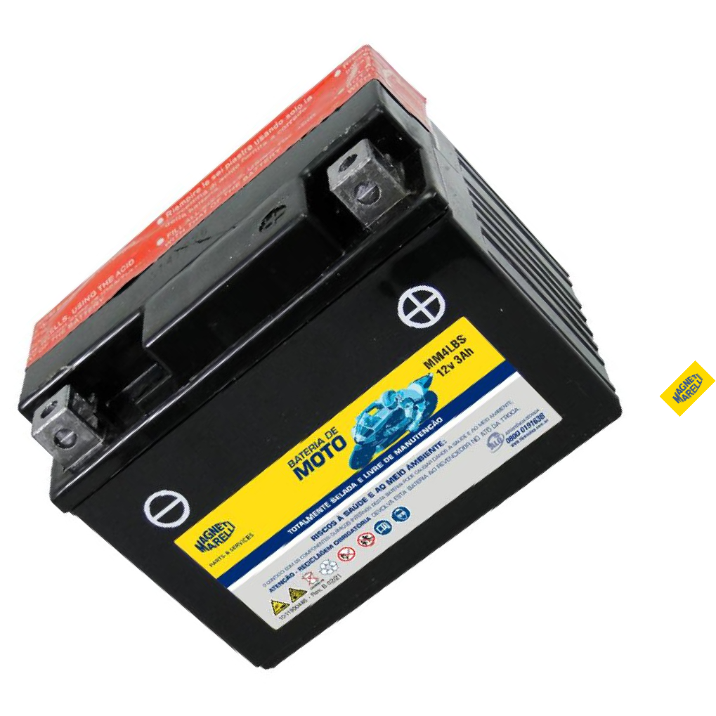 Bateria para Moto 12V 3Ah - Magneti Marelli - MM4LBS
