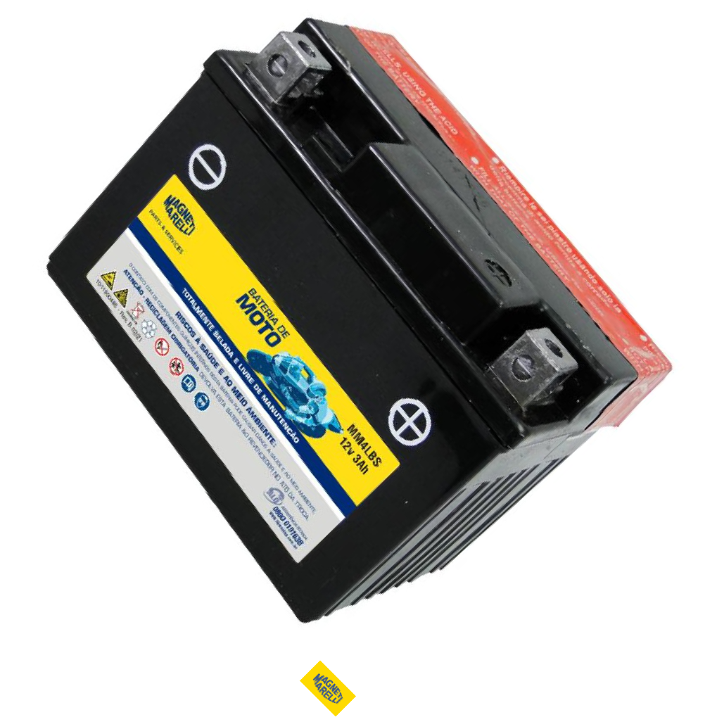 Bateria para Moto 12V 3Ah - Magneti Marelli - MM4LBS
