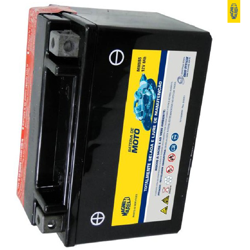 Bateria para Moto 12V 8Ah - Magneti Marelli - MM9BS
