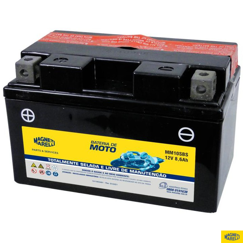 Bateria para Moto 12V 8.6Ah - Magneti Marelli - MM10SBS