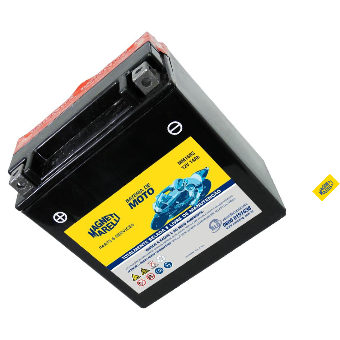 Bateria para Moto 12V 14Ah - Magneti Marelli - MM16BS