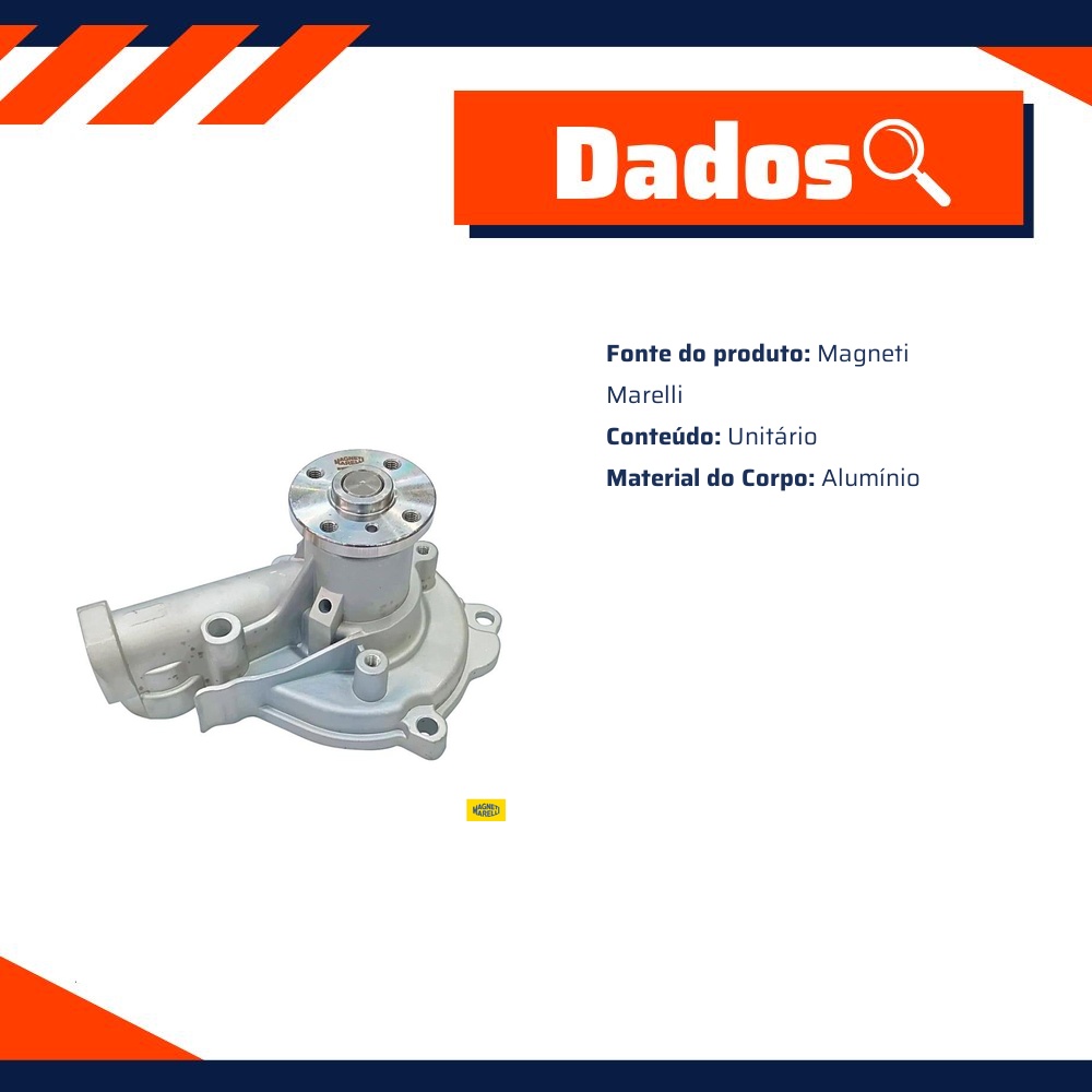 Bomba D'Água para Mitsubishi Eclipse e Galant - Magneti Marelli - BMM1092A