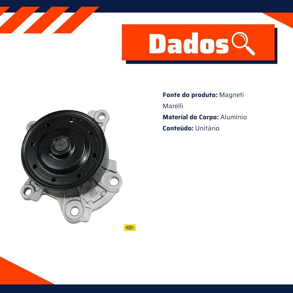Bomba D'Água para Toyota Corolla e RAV4 - Magneti Marelli - BMM1030A