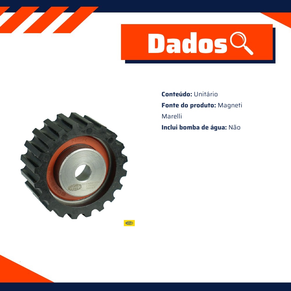 Engrenagem De Apoio Da Correia Dentada - Magneti Marelli - ECDMM01000
