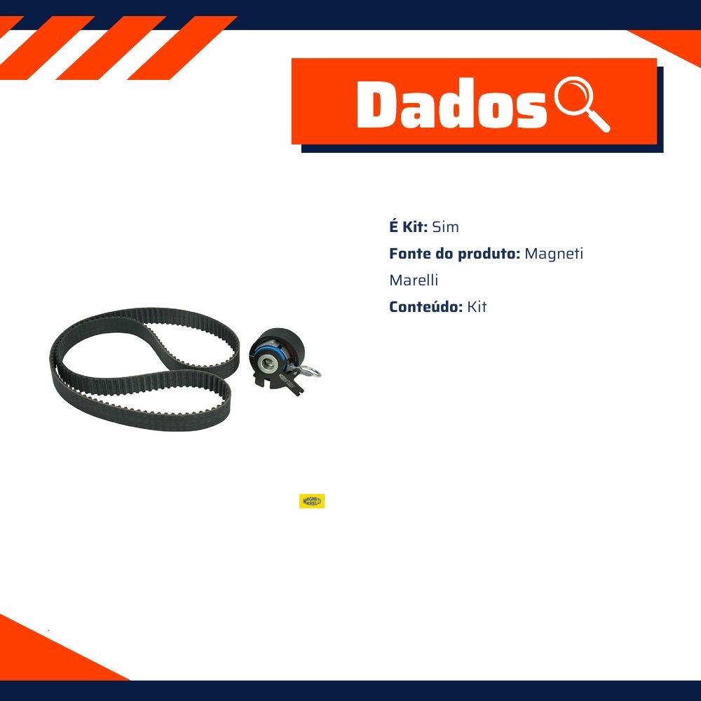Kit Correia e Tensor para Chevrolet S10 e Trailblazer - Magneti Marelli - KDMM9311