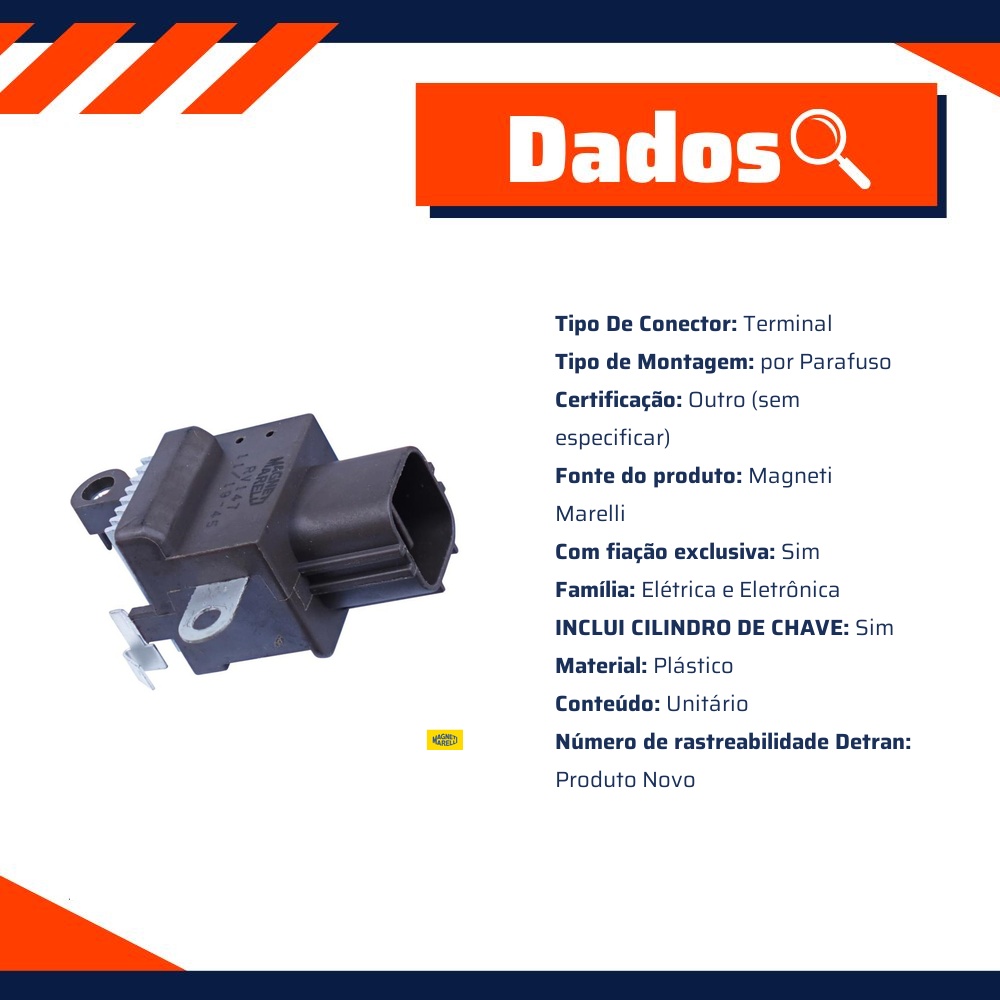 Regulador De Voltagem - Magneti Marelli - RV147