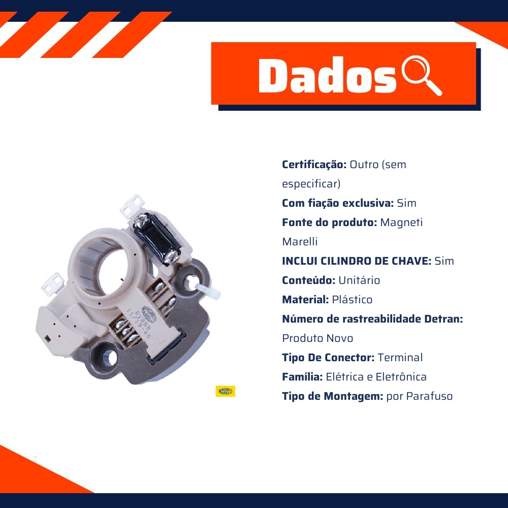 Regulador De Voltagem - Magneti Marelli - RV868