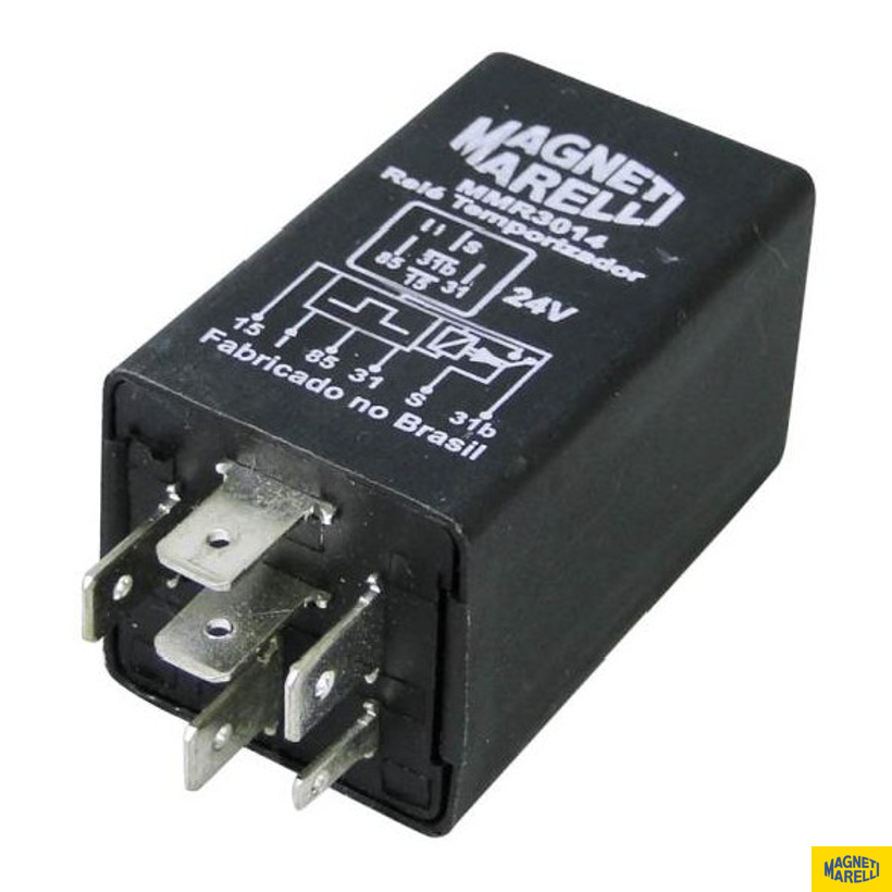 Relé de Temporizador 24V - Magneti Marelli - MMR3014