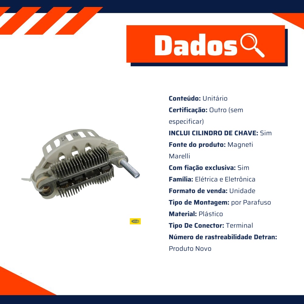 Regulador Retificador de Tensão para Honda FIT - Magneti Marelli - R1343