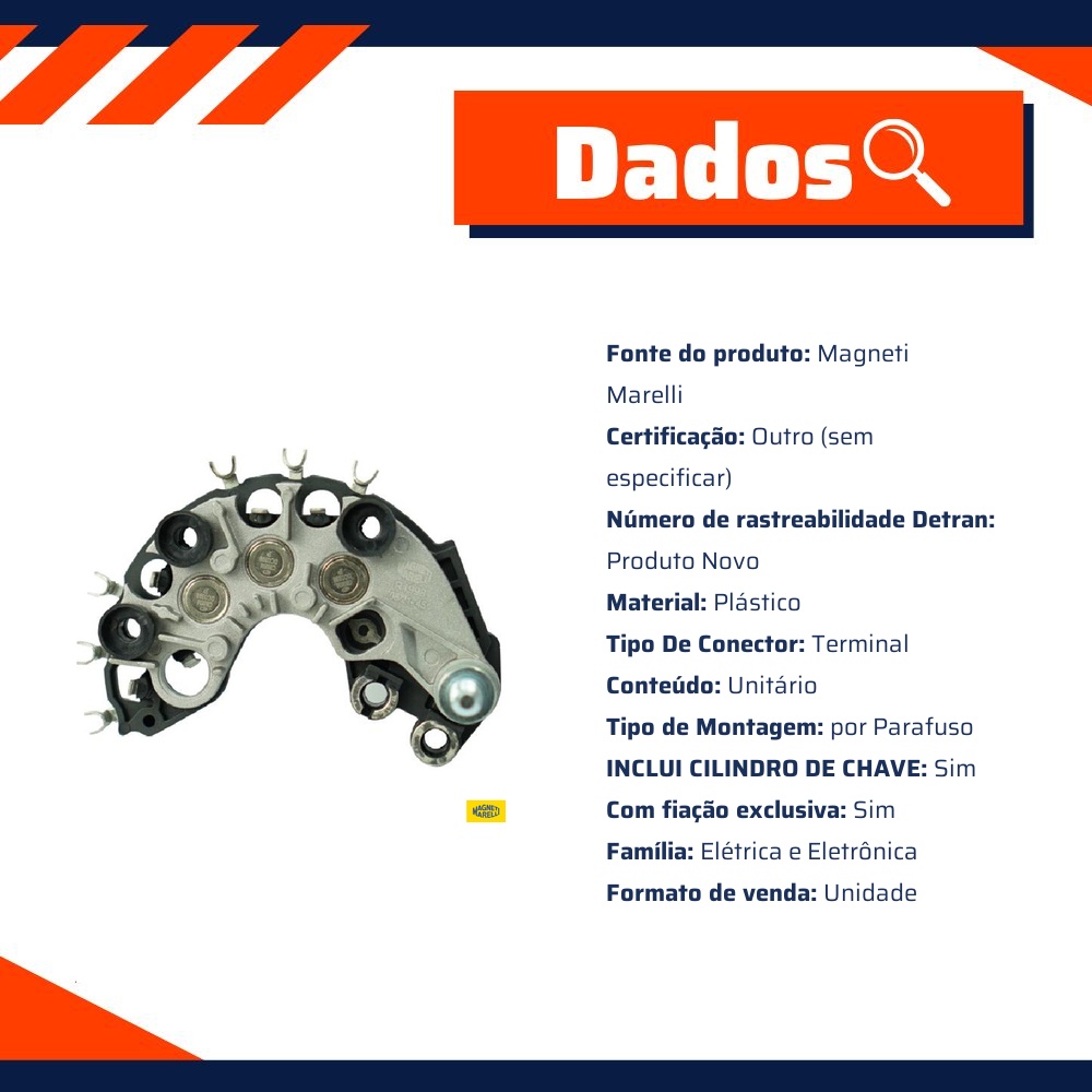 Regulador Retificador de Tensão - Magneti Marelli - R1998