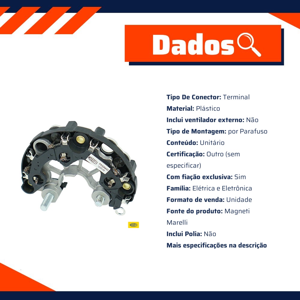 Regulador Retificador de Tensão - Magneti Marelli - PR520463