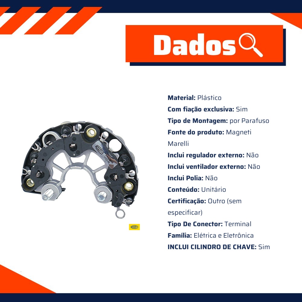Regulador Retificador de Tensão - Magneti Marelli - PR520466