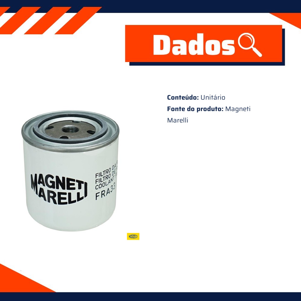 Filtro do Líquido de Arrefecimento - Magneti Marelli - FRA33
