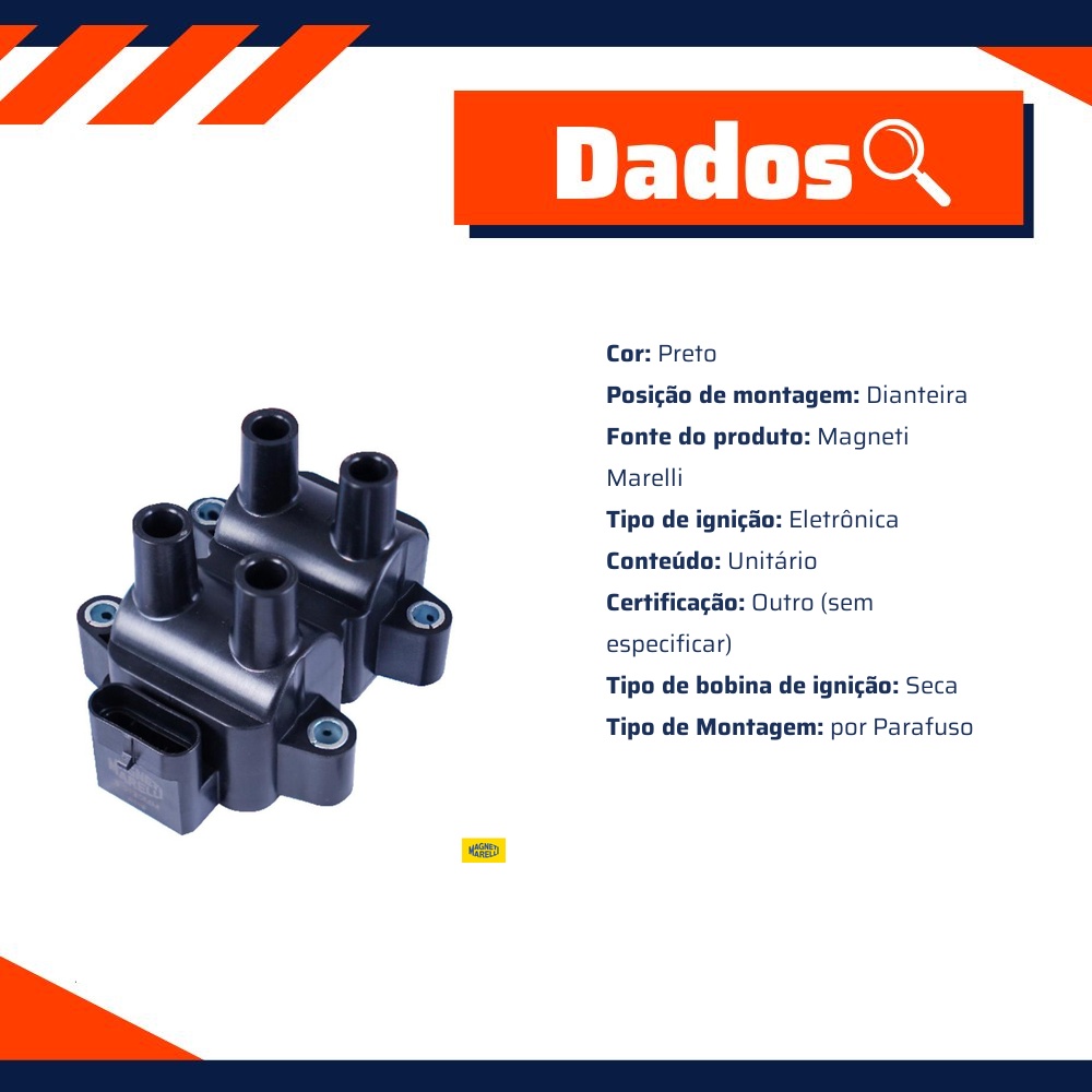 Bobina De Ignição - Magneti Marelli - BI0120MM
