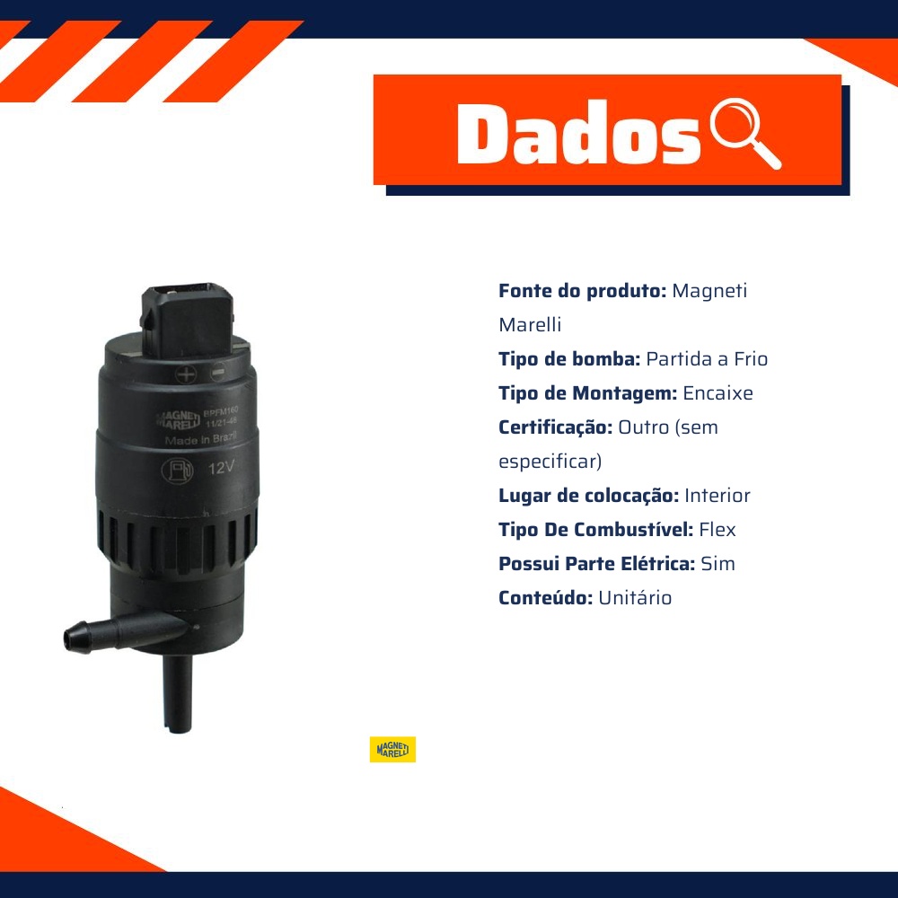 Eletrobomba De Partida À Frio - Magneti Marelli - BPFM160