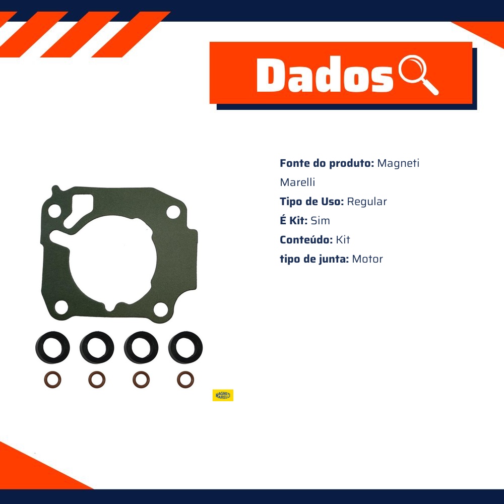Kit de Manutenção do Sistema de Injeção Eletrônica para Honda Civic - Magneti Marelli - KIT08172