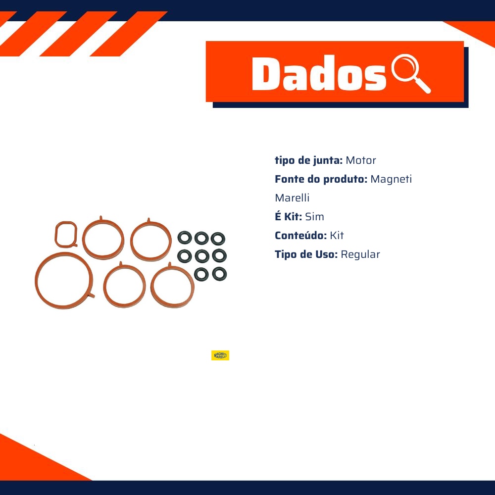 Kit De Manutenção Sistema De Injeção Eletrônica - Magneti Marelli - KIT82272