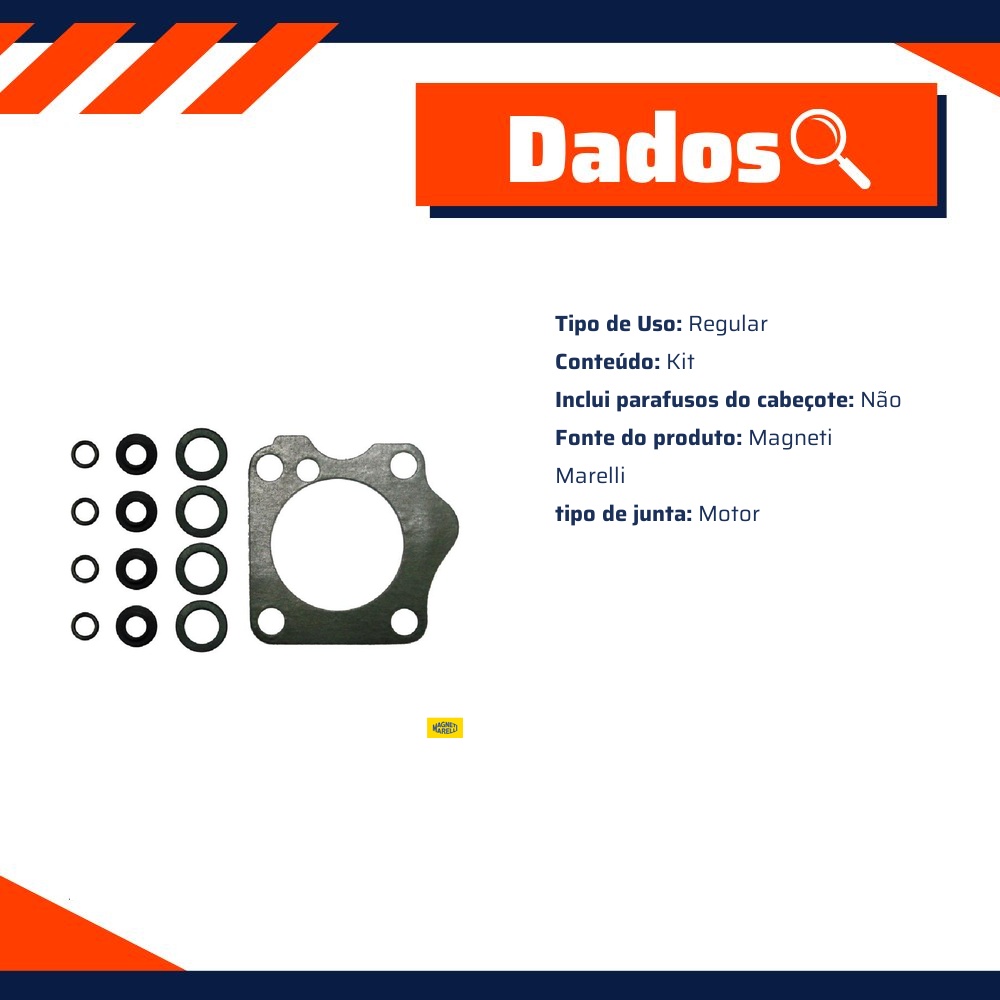 Kit De Manutenção Sistema De Injeção Eletrônica - Magneti Marelli - KIT740172