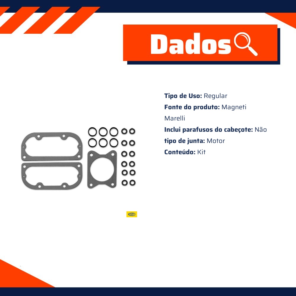 Kit De Manutenção Sistema De Injeção Eletrônica - Magneti Marelli - KIT00672