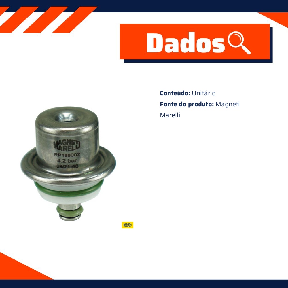 Regulador De Pressão - Magneti Marelli - RP188002RI