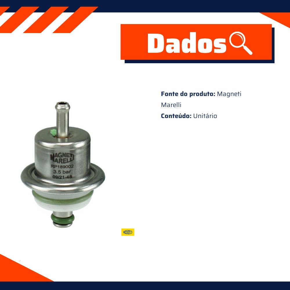 Regulador de Pressão para Chevrolet Omega - Magneti Marelli - RP189002RI