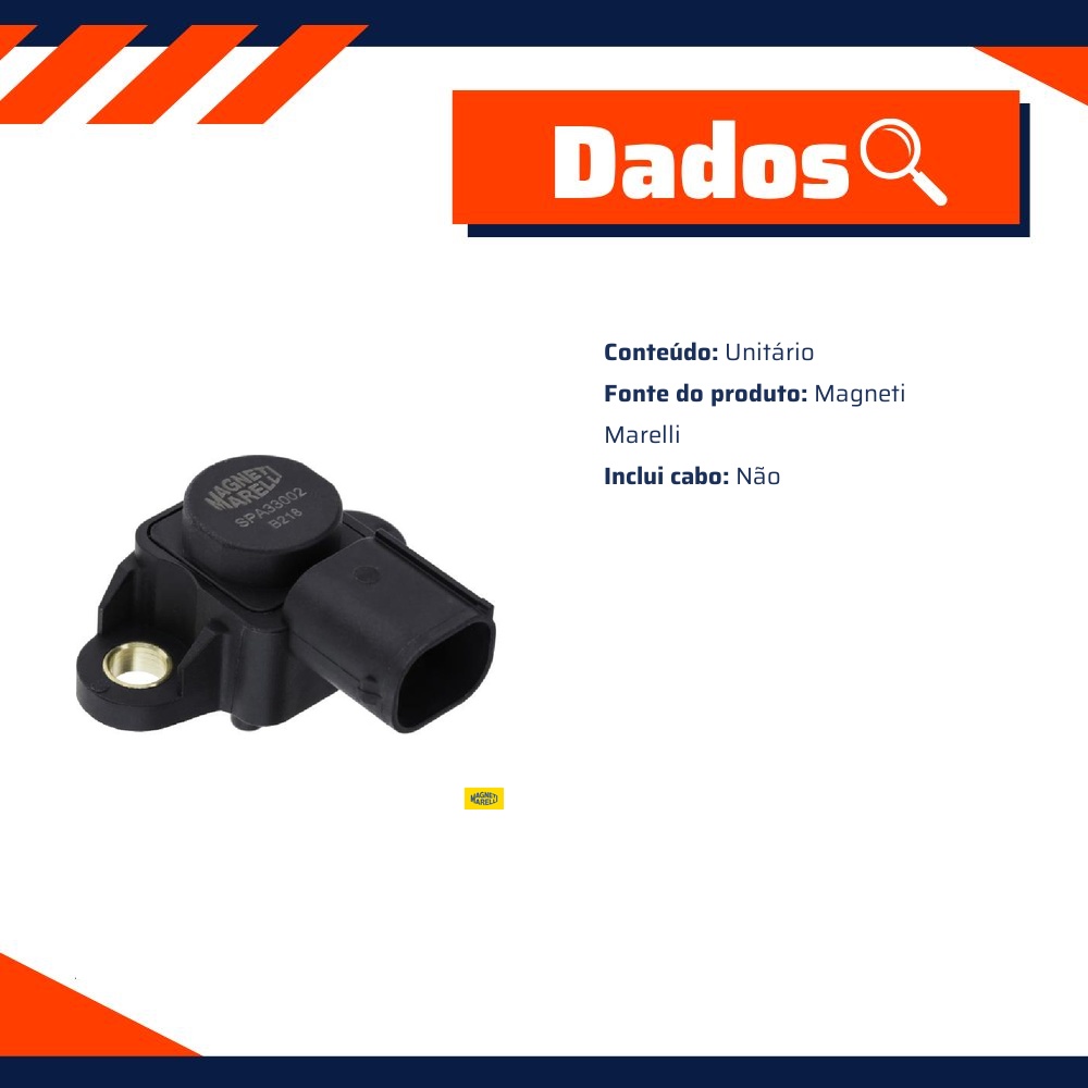 Sensor De Pressão Absoluta - Magneti Marelli - SPA33002