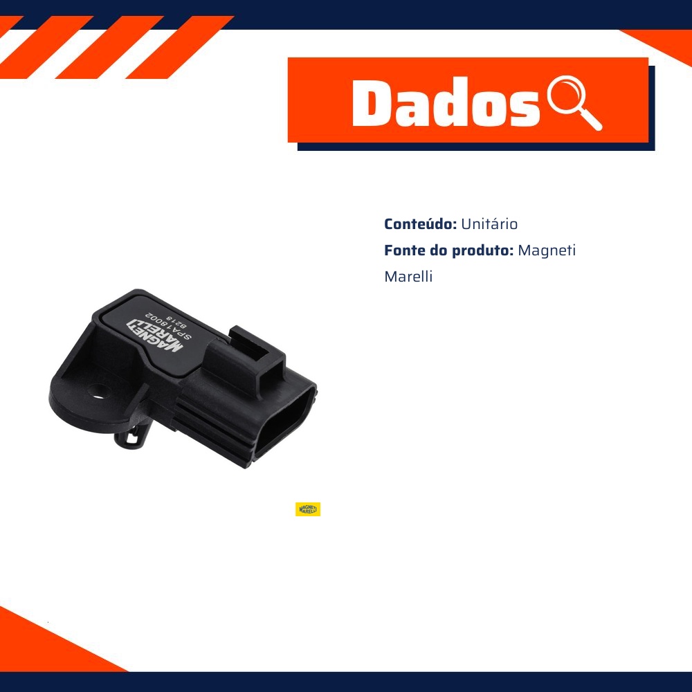 Sensor De Pressão Absoluta - Magneti Marelli - SPA18002