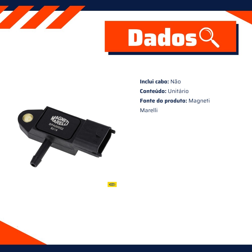Sensor de Pressão ABSoluta para Nissan Frontier e X-TERRA - Magneti Marelli - SPA30002