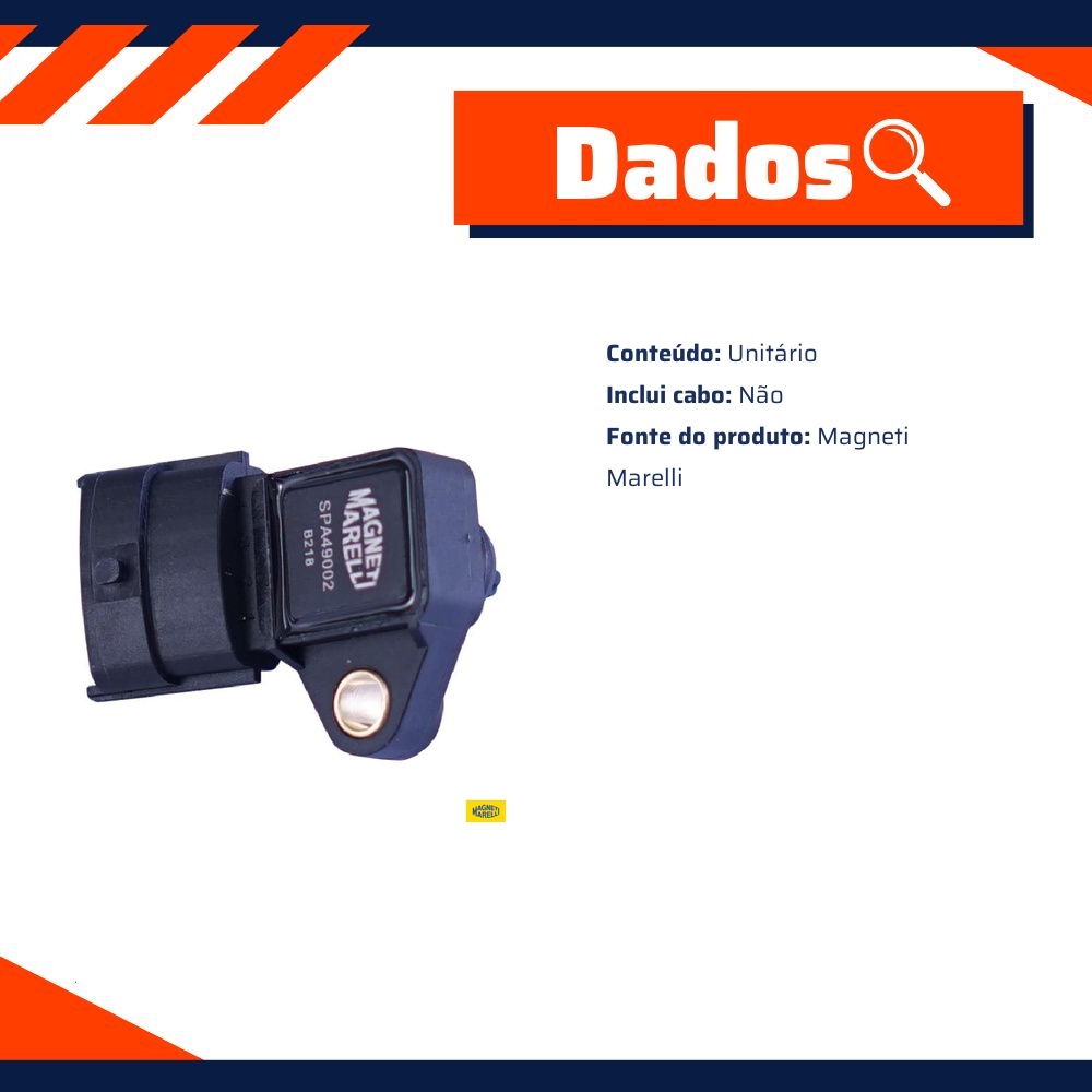 Sensor De Pressão Absoluta - Magneti Marelli - SPA49002