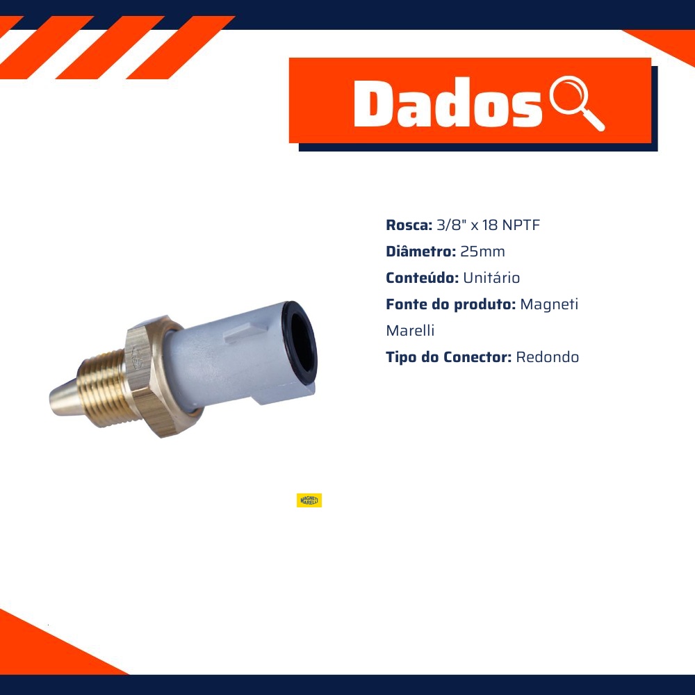 Sensor De Temperatura De Água - Magneti Marelli - STAG04041