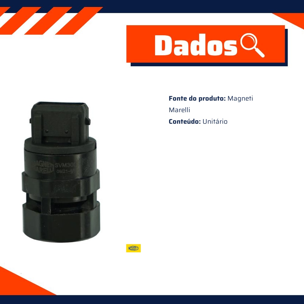 Sensor de Velocidade para Mitsubishi L200 e Pajero - Magneti Marelli - SVM300