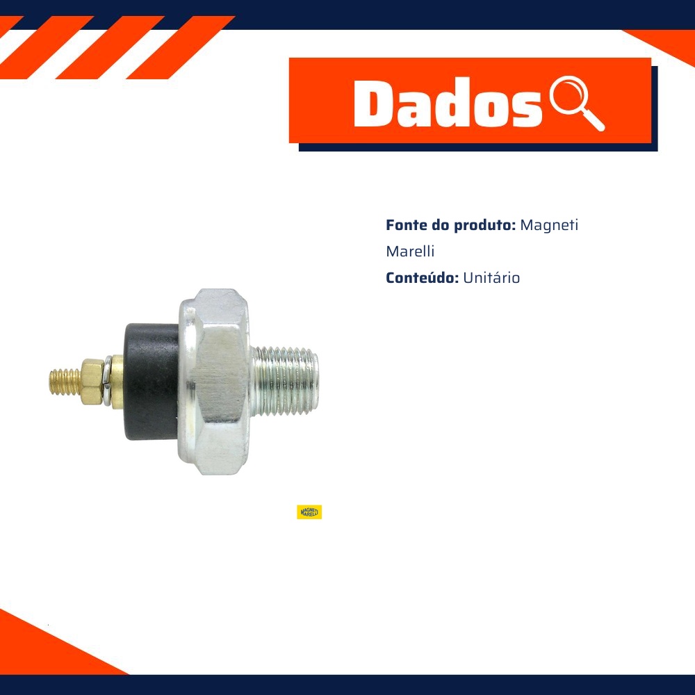 Interruptor de Pressão de Óleo para Chevrolet D-20 - Magneti Marelli - IPO3355
