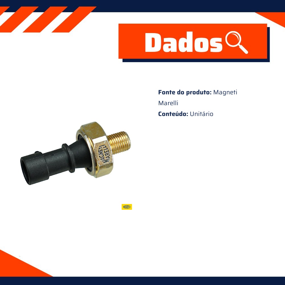 Interruptor de Pressão de Óleo para Chevrolet Cruze e Cruze Sport6 - Magneti Marelli - IPO3365