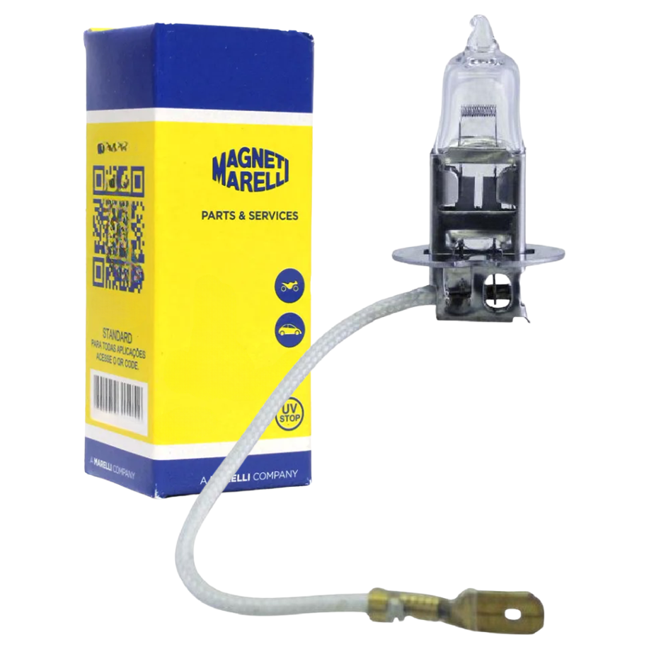 Lâmpada Farol Alto / 12V 100W Pk22S H3 Adventure - Magneti Marelli - LMM62201