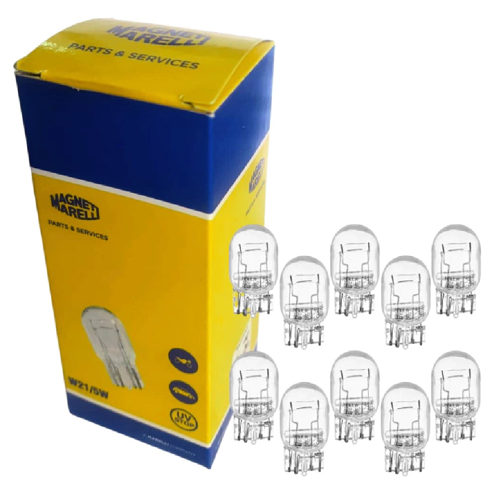 10 Lâmpadas Luz De Freio / 12V 21/5W W3X16Q W21/5W Standard - Magneti Marelli - LMM7515
