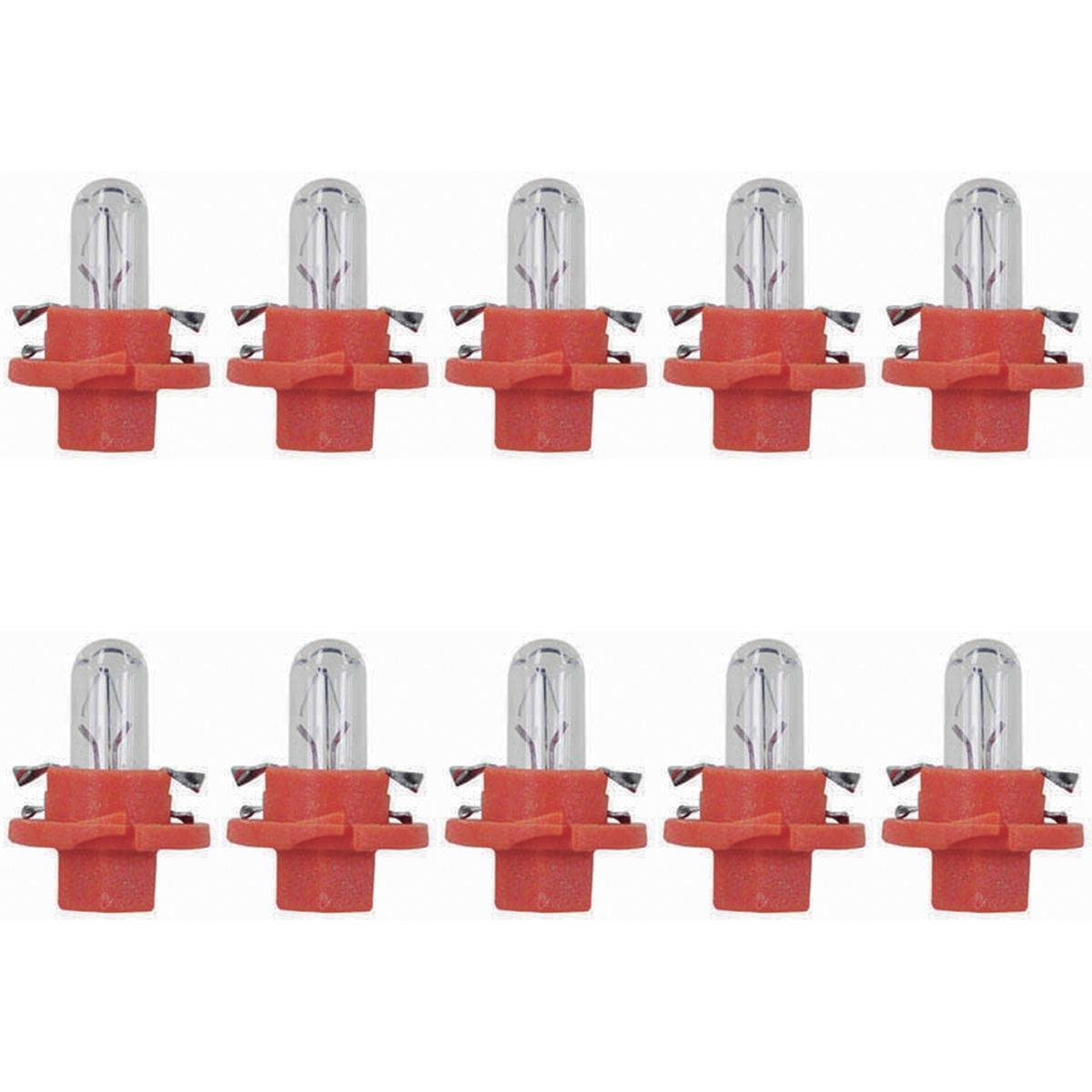 10 Lâmpadas Luz Do Painel / 12V 1,1W Bx8,4D Laranja Standard Pinguinho - Magneti Marelli - LMM2473MFX6