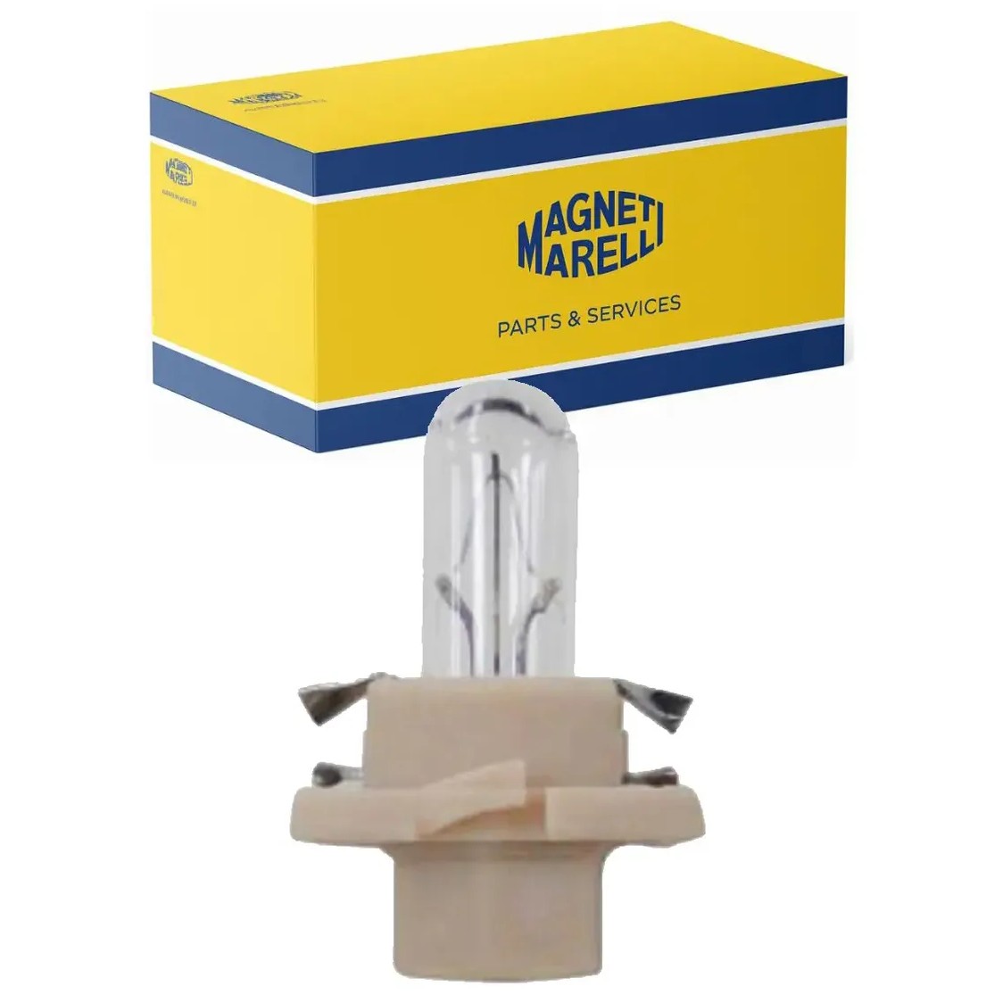 10 Lâmpadas Luz Do Painel / 12V 1,5W Bx8.4D Bege Standard Pinguinho - Magneti Marelli - LMM2452MFX6