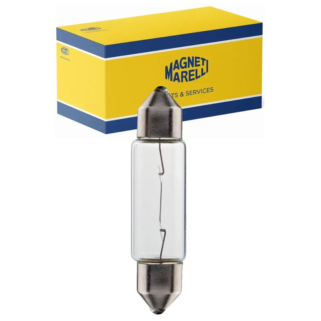 10 Lâmpadas Luz Do Teto / 12V 3W Sv7 8 8*30 Standard Torpedo - Magneti Marelli - LMM6428