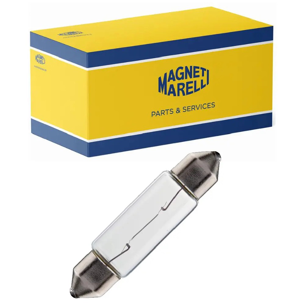 10 Lâmpadas Luz Do Teto / 12V 3W Sv7 8 8*30 Standard Torpedo - Magneti Marelli - LMM6428